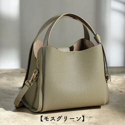 高級レザー使用 ハンドバッグ トートバッグ バッグ ショルダーバッグ レザーバッグ レザー 革 18枚目の画像