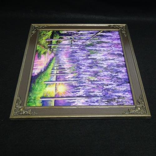 油絵 油彩 油彩画 絵 絵画 【藤】 油絵 油彩 油彩画 絵 絵画 【富士山と桜】 | HIROSHI1990