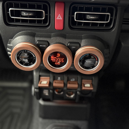 ジムニー JB64 JB74 シエラ ノマド専用 エアコンダイヤルカバー＋