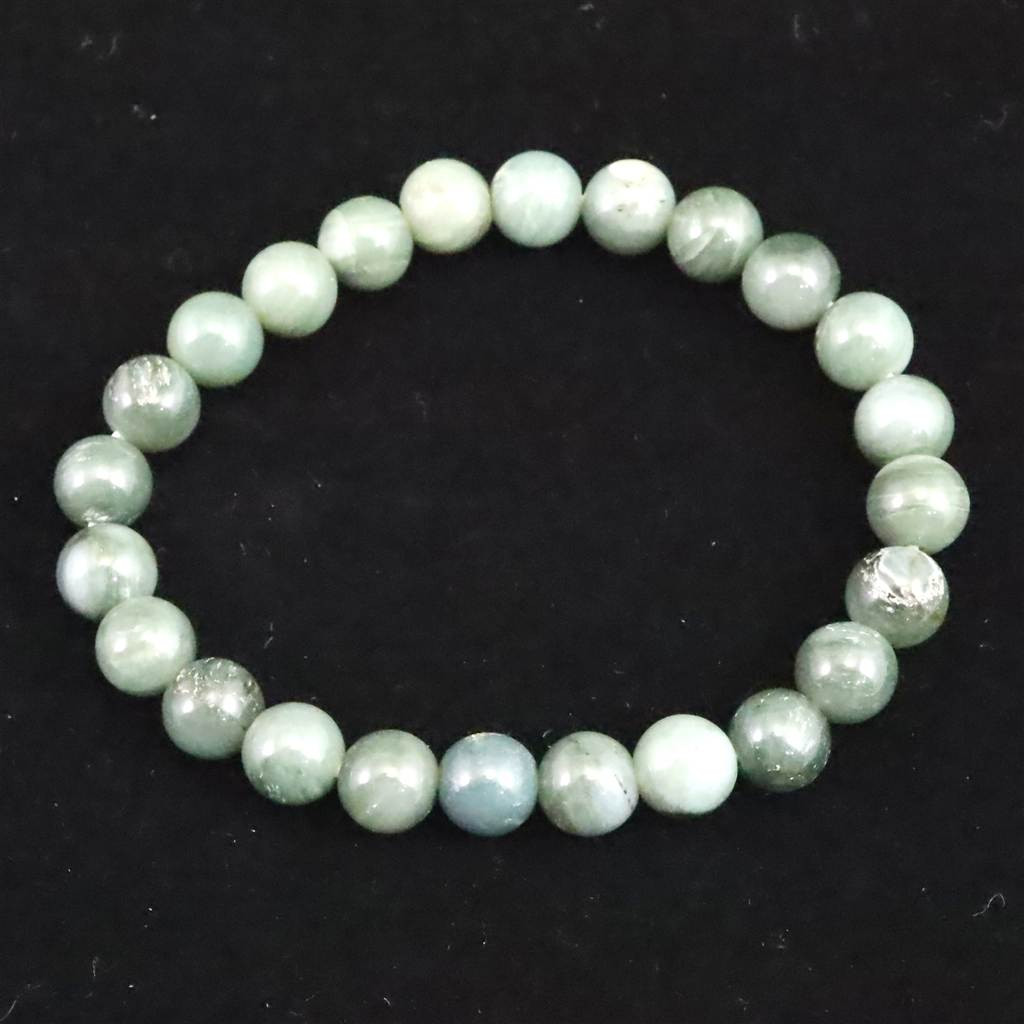 徳島県 ソロモナイト ライトカラー AAA 8mmブレスレット   17.8g #78366
