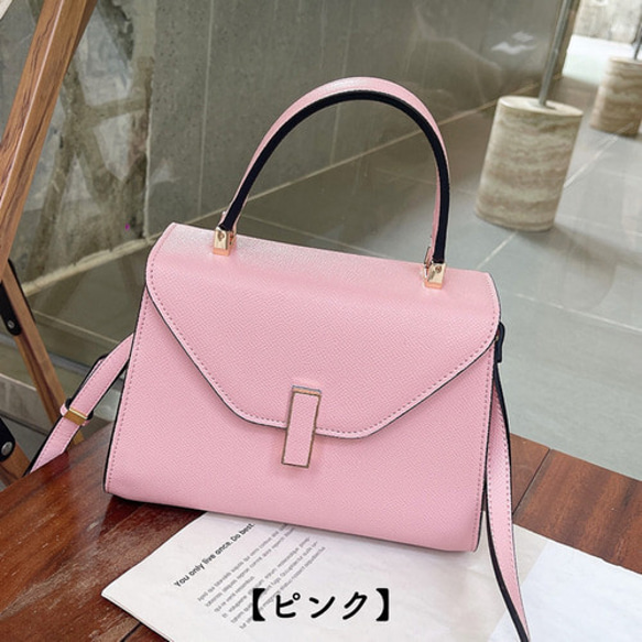 【全7色】ハンドバッグ ショルダーバッグ レザーバッグ バッグ　レザー　革 7枚目の画像
