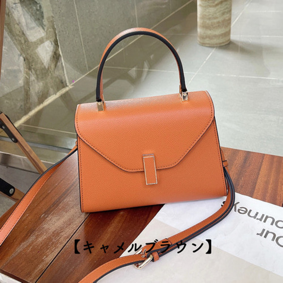 【全7色】ハンドバッグ ショルダーバッグ レザーバッグ バッグ　レザー　革 9枚目の画像