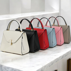 【全7色】ハンドバッグ ショルダーバッグ レザーバッグ バッグ　レザー　革 1枚目の画像