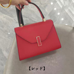 【全7色】ハンドバッグ ショルダーバッグ レザーバッグ バッグ　レザー　革 8枚目の画像