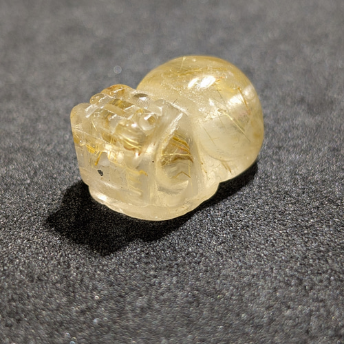 迫力満点 ゴールド タイチンルチル 貔貅 ヒキュウ 金針水晶のエナジー 1点限り 迫力満点 ゴールド タイチンルチル 貔貅 ヒキュウ 金針水晶の