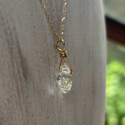 K24純金オイルインクォーツ原石・ ペンダントトップ/ ピアス◇K24 Pure Gold Oil in Quartz 14枚目の画像