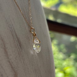 K24純金オイルインクォーツ原石・ ペンダントトップ/ ピアス◇K24 Pure Gold Oil in Quartz 13枚目の画像