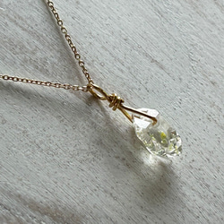 K24純金オイルインクォーツ原石・ ペンダントトップ/ ピアス◇K24 Pure Gold Oil in Quartz 11枚目の画像