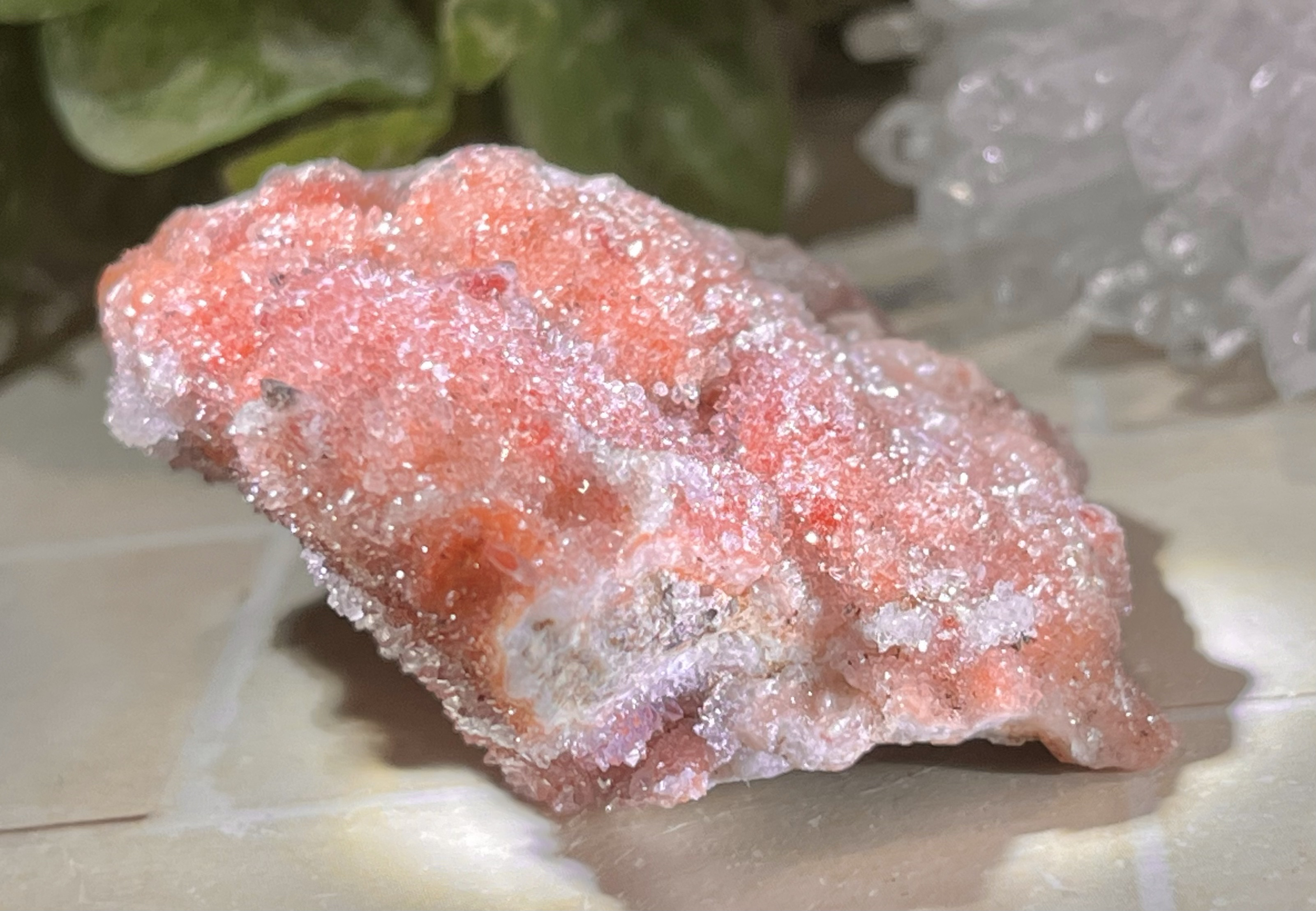 国産❇︎ 紅葉水晶　ドゥルジー　クラスター　栃木県万殊鉱山産　レッドクォーツ