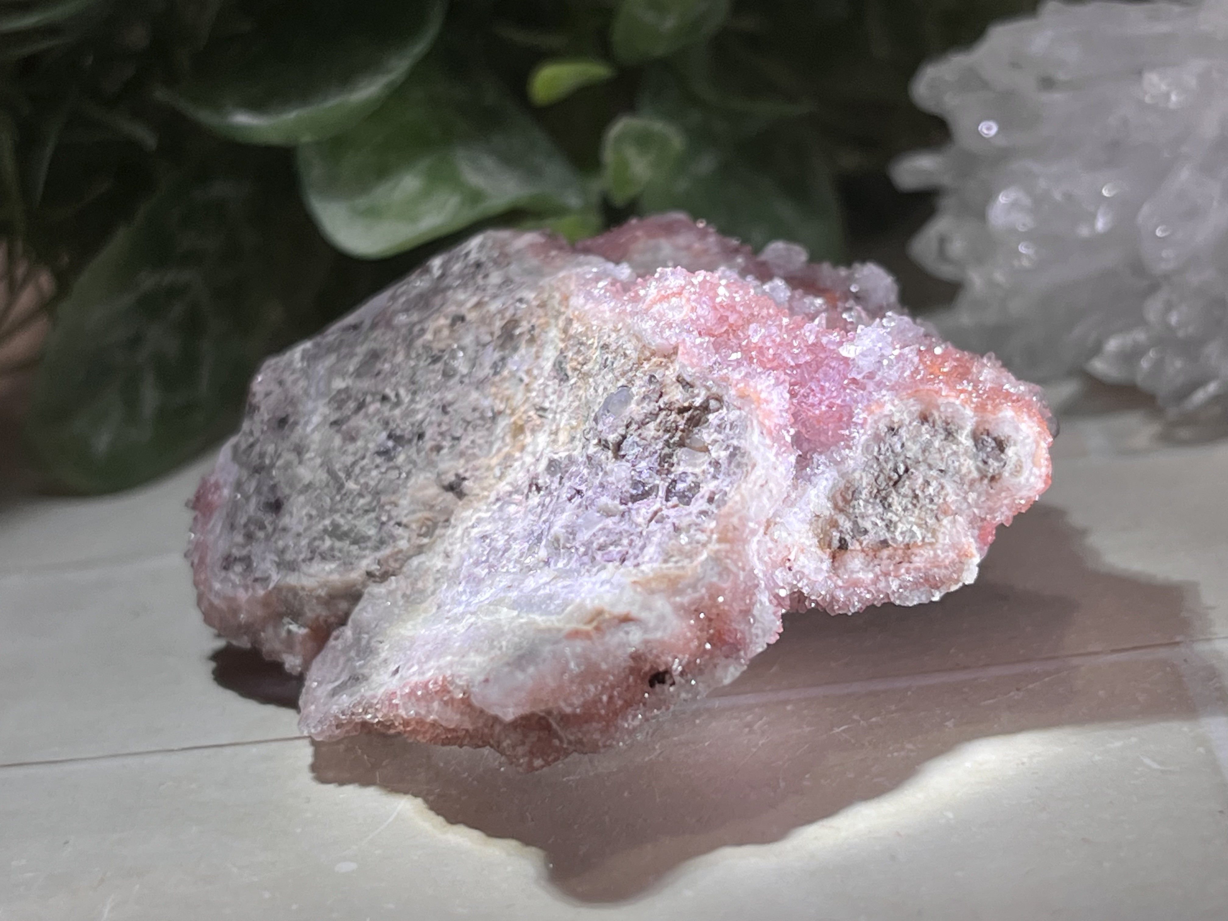 国産❇︎ 紅葉水晶　ドゥルジー　クラスター　栃木県万殊鉱山産　レッドクォーツ