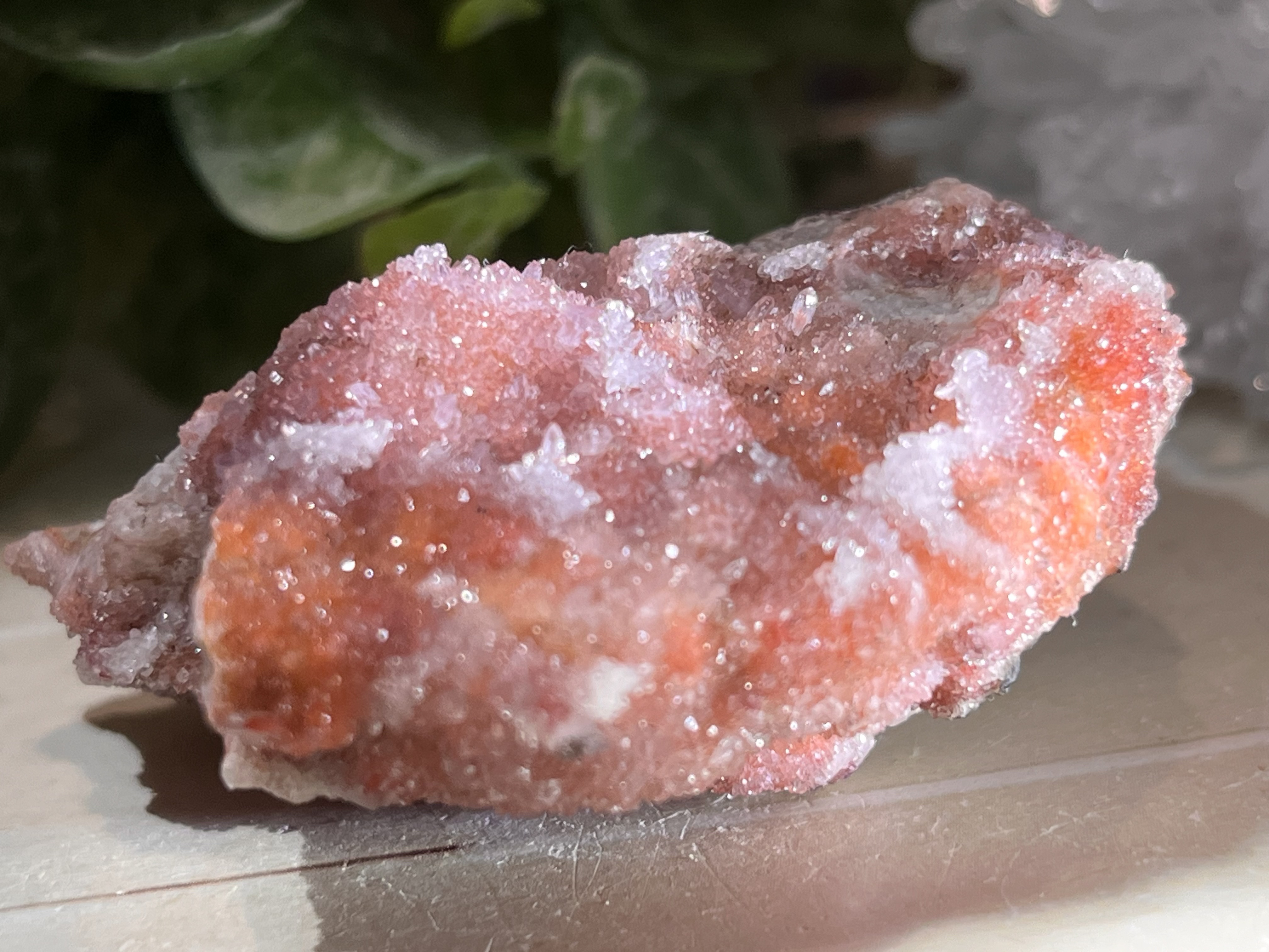 国産❇︎ 紅葉水晶　ドゥルジー　クラスター　栃木県万殊鉱山産　レッドクォーツ