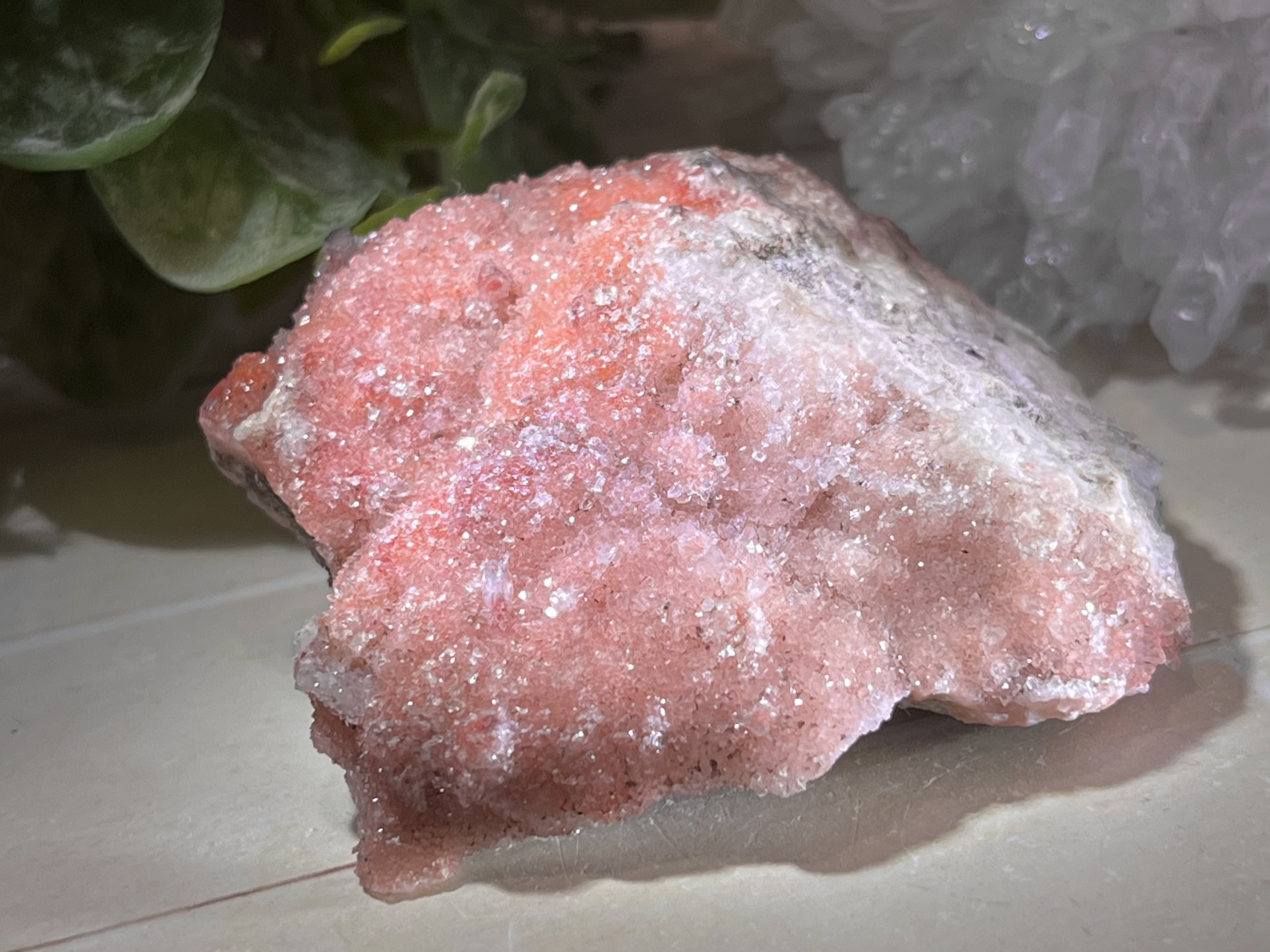 国産❇︎ 紅葉水晶　ドゥルジー　クラスター　栃木県万殊鉱山産　レッドクォーツ