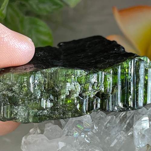 バイカラー✨ ブラックトルマリン グリーントルマリン 原石 ラフ