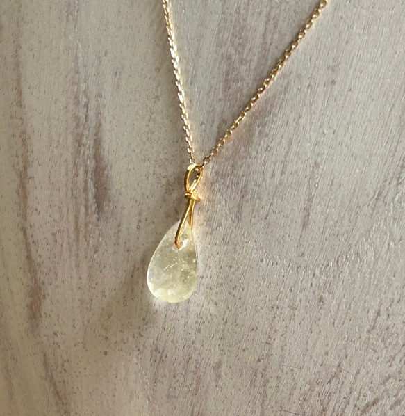 K24純金リビアングラス ペンダントトップ/ピアス◇K24 Pure Gold Libyan desert glass 7枚目の画像
