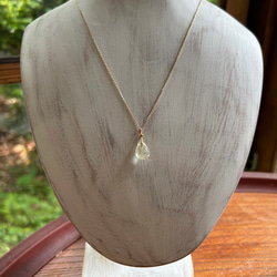 K24純金リビアングラス ペンダントトップ/ピアス◇K24 Pure Gold Libyan desert glass 10枚目の画像