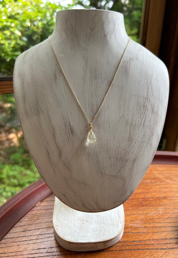 K24純金リビアングラス ペンダントトップ/ピアス◇K24 Pure Gold Libyan desert glass 10枚目の画像