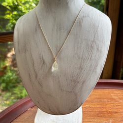 K24純金リビアングラス ペンダントトップ/ピアス◇K24 Pure Gold Libyan desert glass 11枚目の画像