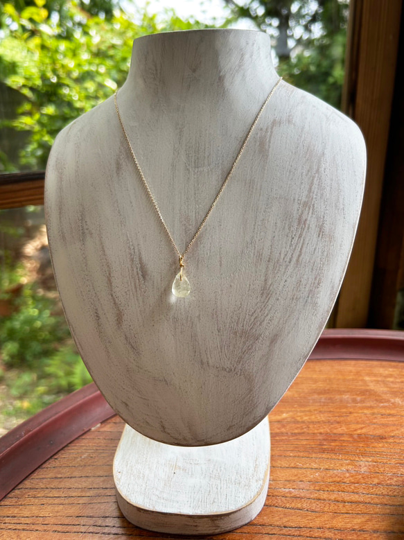 K24純金リビアングラス ペンダントトップ/ピアス◇K24 Pure Gold Libyan desert glass 11枚目の画像