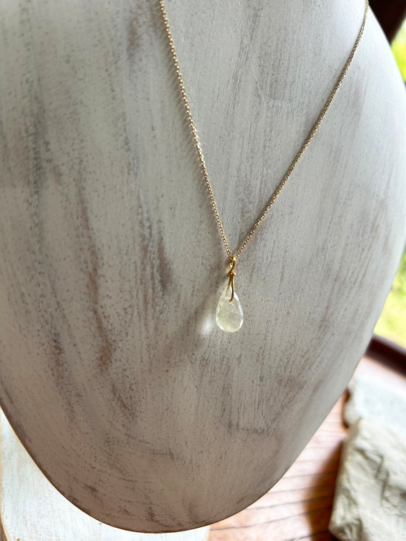 K24純金リビアングラス ペンダントトップ/ピアス◇K24 Pure Gold Libyan desert glass 9枚目の画像