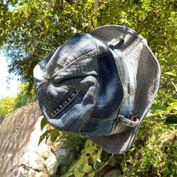 デニムジーンズリメイク巾着ショルダートートバッグbag-0020 デニムジーンズリメイク巾着ショルダートートバッグbag-0020