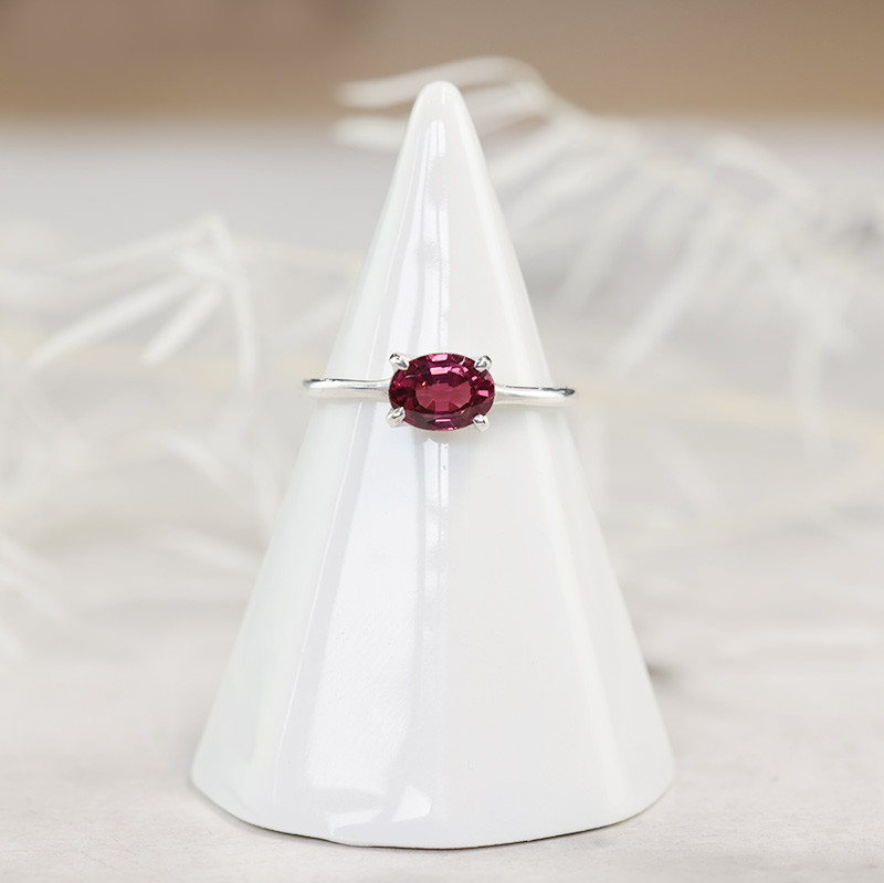 【ロードライトガーネット/シルバーリング】天然石 ガーネット 赤紫 シルバー リング