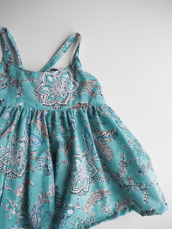 【サイズ90】【サイズ100】インド綿でキャミソール 9枚目の画像