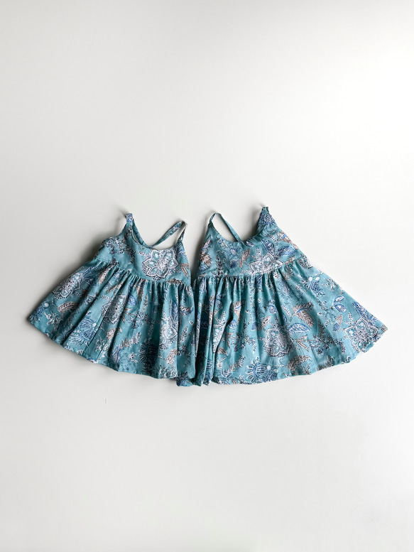 【サイズ90】【サイズ100】インド綿でキャミソール 2枚目の画像