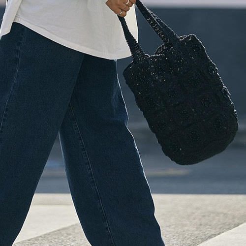 手織り ビーズ編みバッグ 【普段使いからセレモニーまで】きれいめ上品