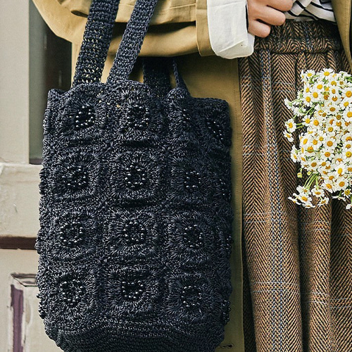 手織り ビーズ編みバッグ 【普段使いからセレモニーまで】きれいめ上品