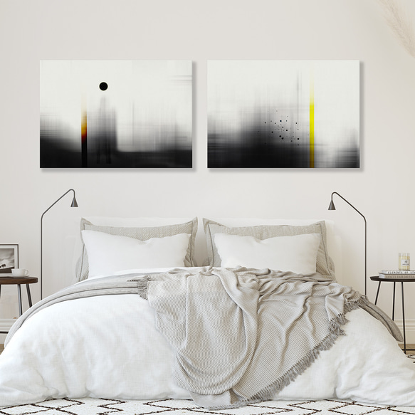 北欧ポスター【Abstract Scenery】モノトーン ジャパンディ 抽象風景 12枚目の画像