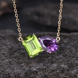 フローラル リーフ 婚約指輪 6月の誕生石 カラーチェンジ