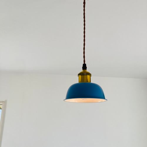 カフェ照明x8 ブルー青 ホワイト 北欧カフェ風ペンダントライトモダン オシャレ照明