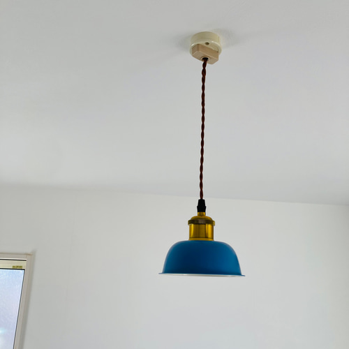 ブルー青 ホワイト 北欧カフェ風ペンダントライトモダン オシャレ照明