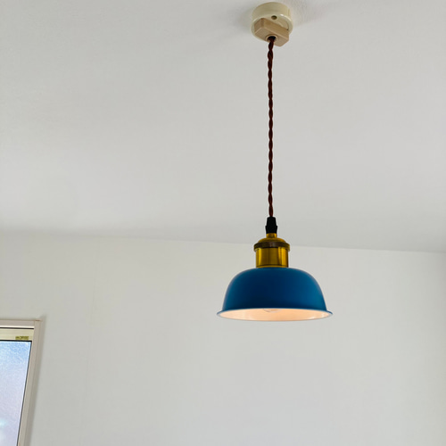 ブルー青 ホワイト 北欧カフェ風ペンダントライトモダン オシャレ照明