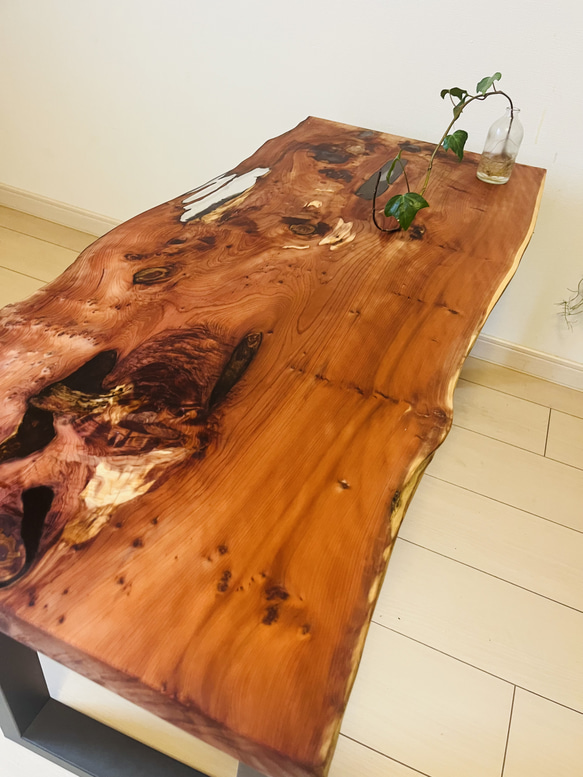 ローテーブル レジンテーブル サイドテーブル アイアンテーブル 一位の木