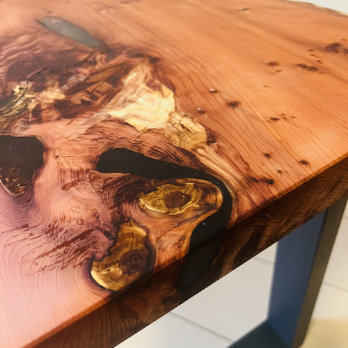 ローテーブル レジンテーブル　アイアンテーブル　サイドテーブル　一位の木 ローテーブル レジンテーブル アイアンテーブル 一位の木 銘木 ロー