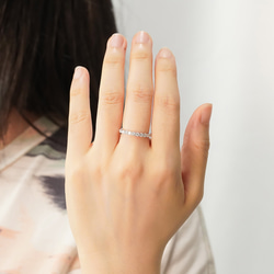 【特別価格・数量限定】ラボダイヤモンド エタニティリング（3週間発送） 7枚目の画像