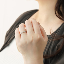 【特別価格・数量限定】ラボダイヤモンド エタニティリング（3週間発送） 10枚目の画像