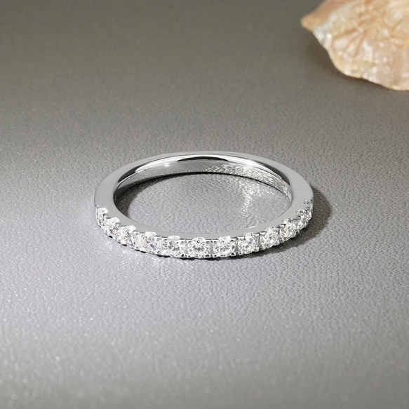 【特別価格・数量限定】ラボダイヤモンド エタニティリング（3週間発送） 14枚目の画像