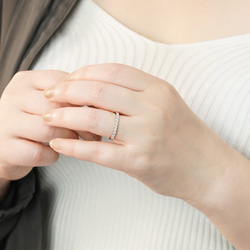 【特別価格・数量限定】ラボダイヤモンド エタニティリング（3週間発送） 12枚目の画像