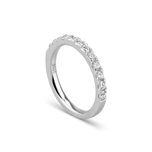 【特別価格・数量限定】ラボダイヤモンド エタニティリング（3週間発送） 3枚目の画像