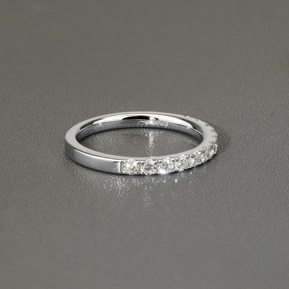 【特別価格・数量限定】ラボダイヤモンド エタニティリング（3週間発送） 18枚目の画像