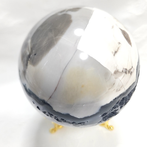 メノウと水晶共生◇笑口◇スフィア◇丸玉◇天然石◇ その他インテリア