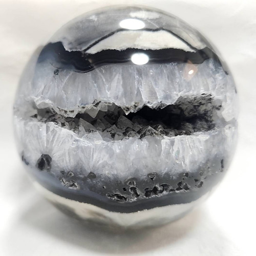 メノウと水晶共生◇笑口◇スフィア◇丸玉◇天然石◇ その他インテリア