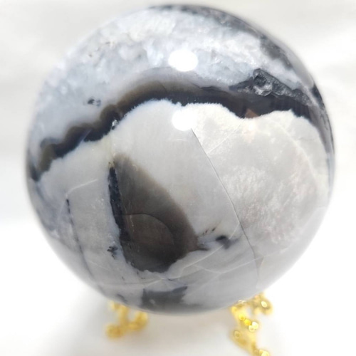 メノウと水晶共生◇笑口◇スフィア◇丸玉◇天然石◇ その他インテリア