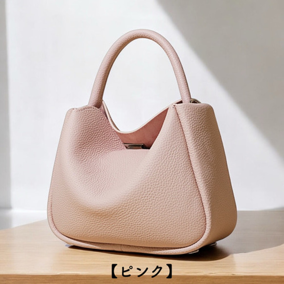 高級レザー使用 ミニバッグ ハンドバッグ トートバッグ ショルダーバッグ レザーバッグ バッグ　レザー　革 13枚目の画像