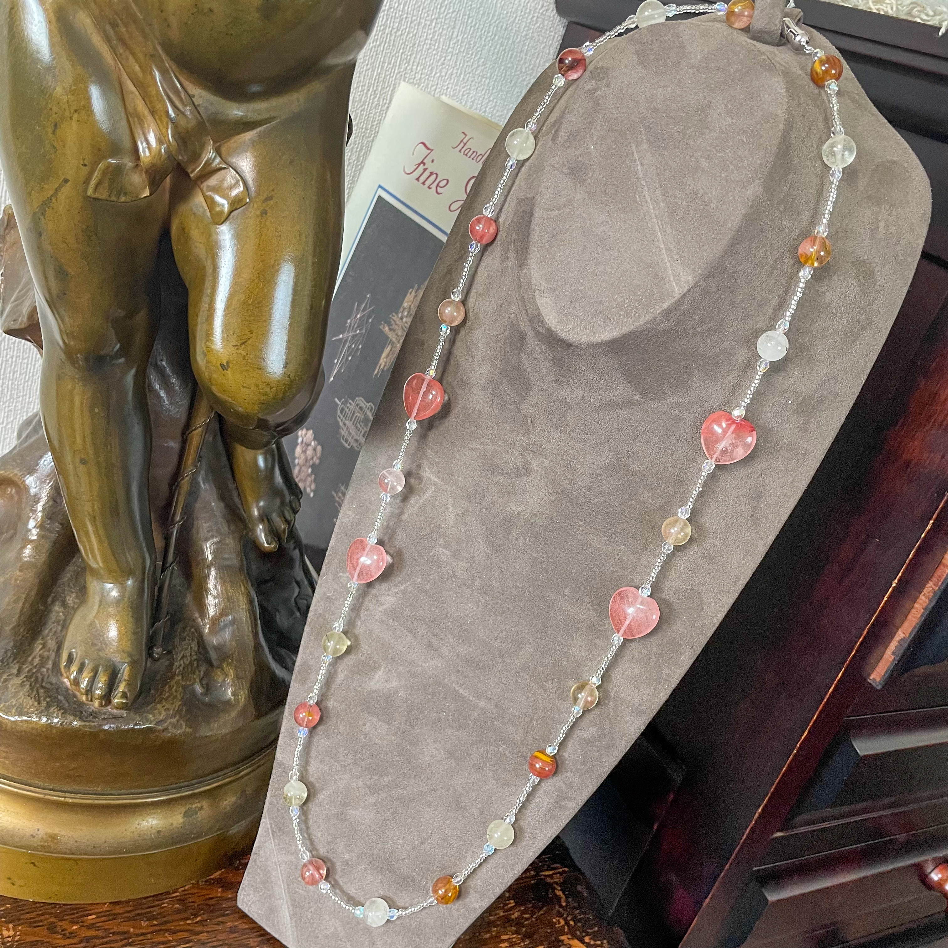 チェリークォーツのネックレス