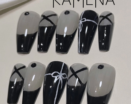 ネイルチップ ワンホンネイル 韓国ネイル ニュアンスネイル