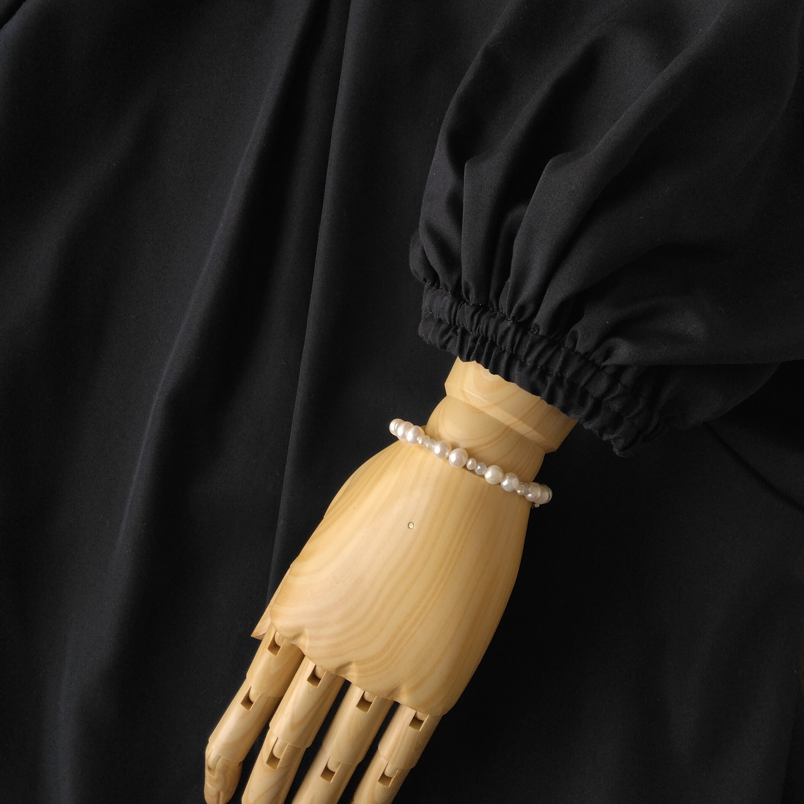 淡水パール留め具フリーブレスレット