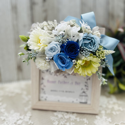 メモリアルフォトフレーム〜心華やぐお花とともに　ご結婚御祝　ペット供養　お花の写真立て　　　　父の日ギフト　お盆2025 2枚目の画像